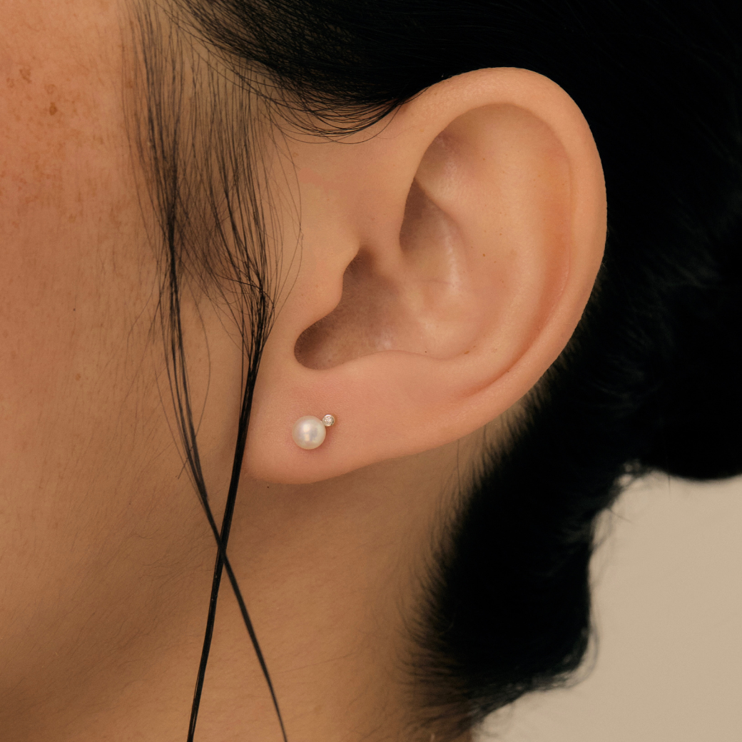 Pearl Diamond Piercing