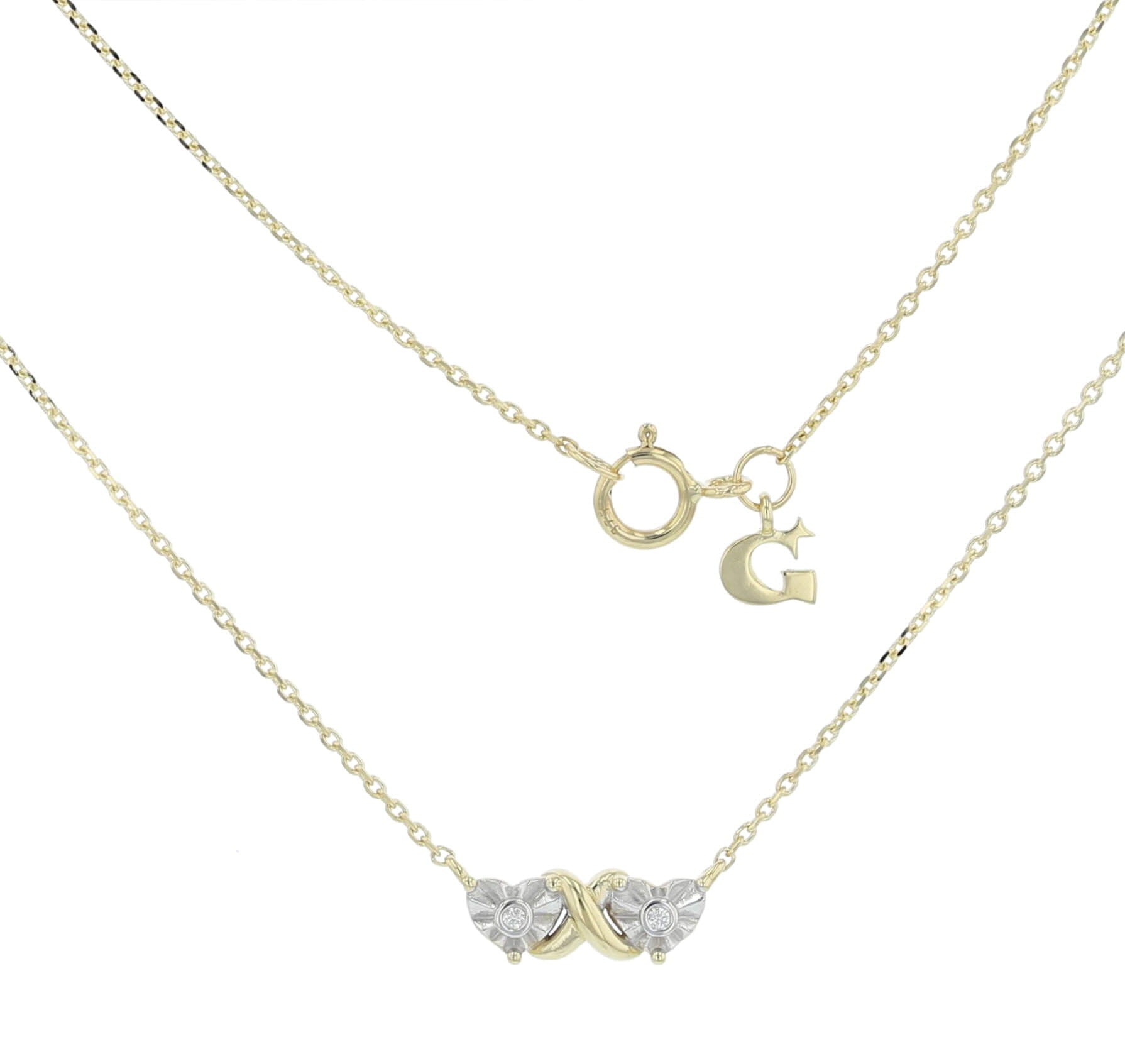Hug and Kiss Necklace