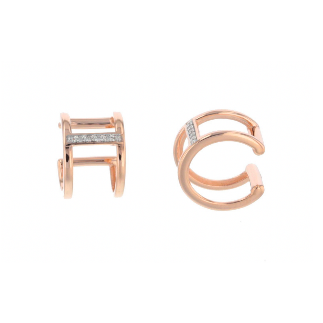 Two Row Diamond Bar Ear Cuff