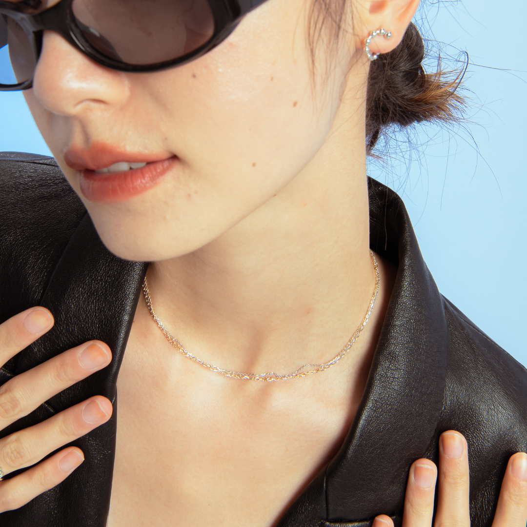 Two Color Chain Necklace