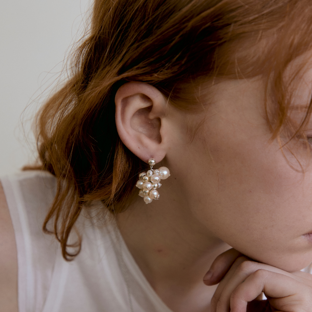 Grape Drop Earrings