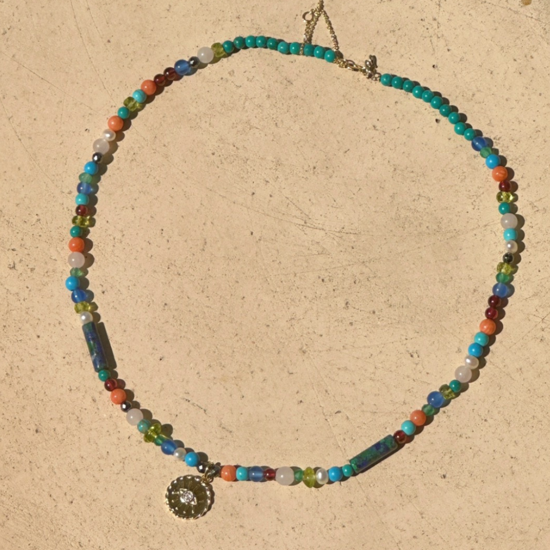 Rainbow Bead Necklace