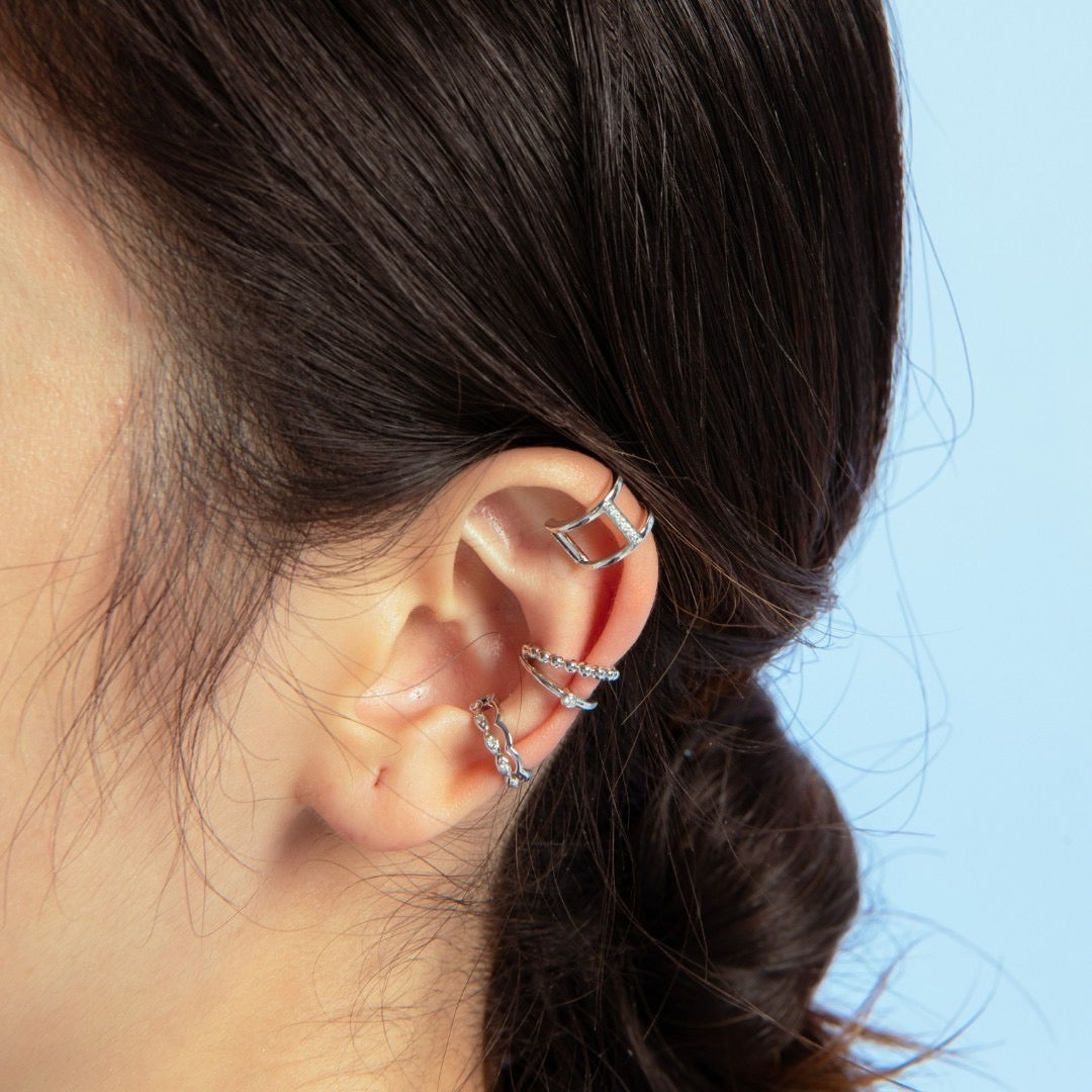 Two Row Mq Ear Cuff