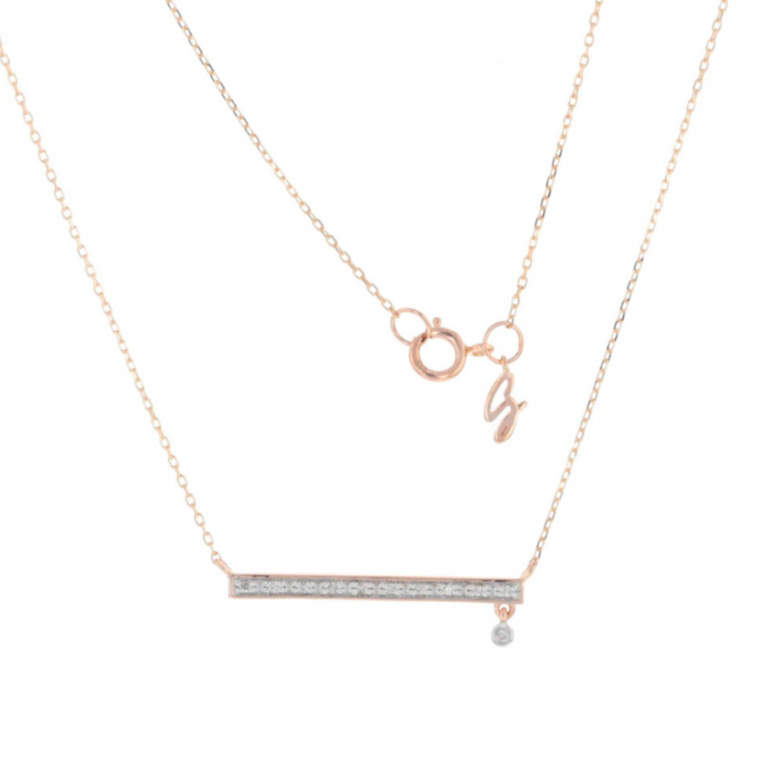 Diamond Bar Necklace