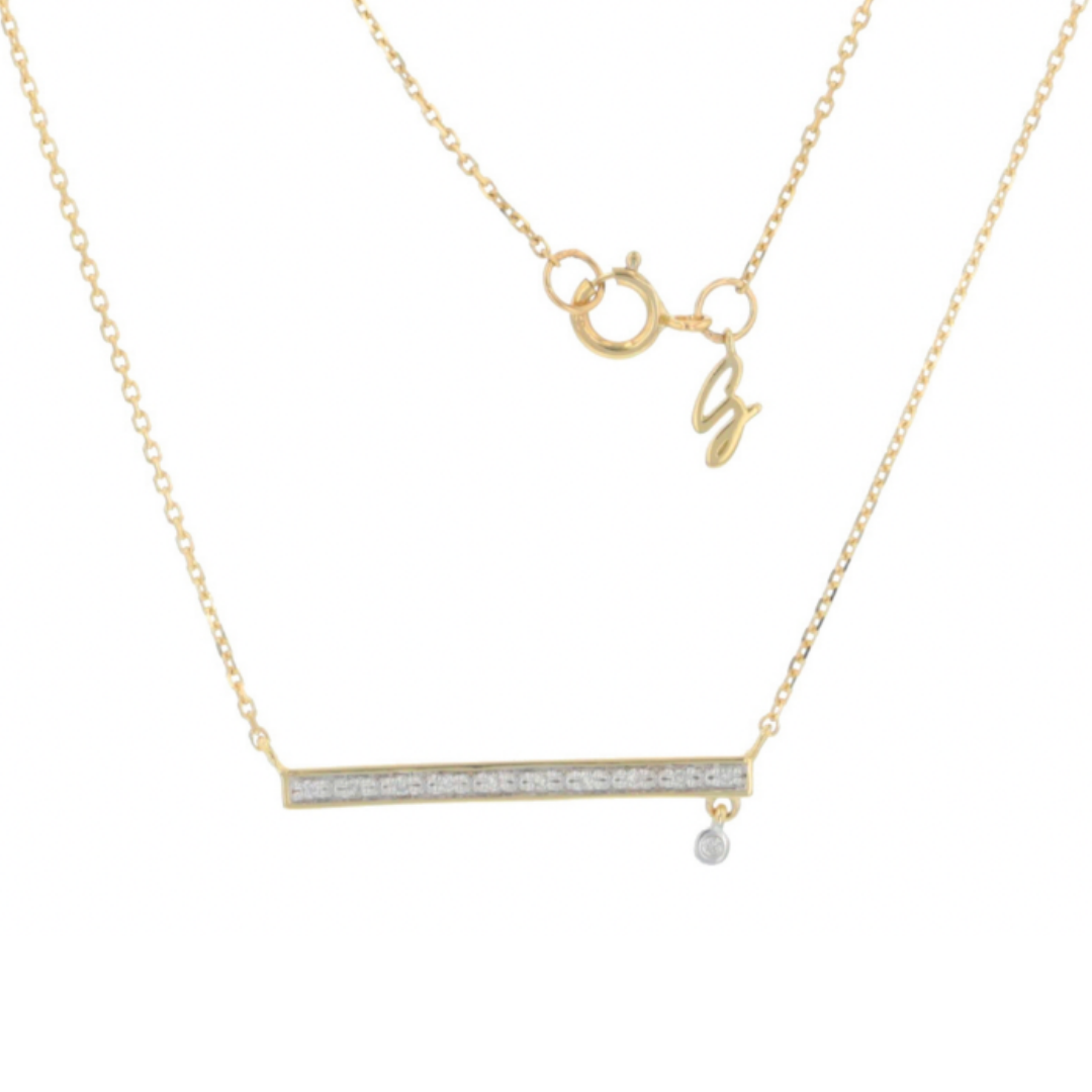 Diamond Bar Necklace