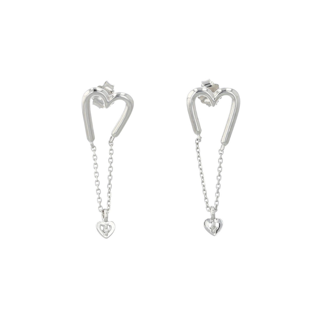 Heart Swinging Earrings