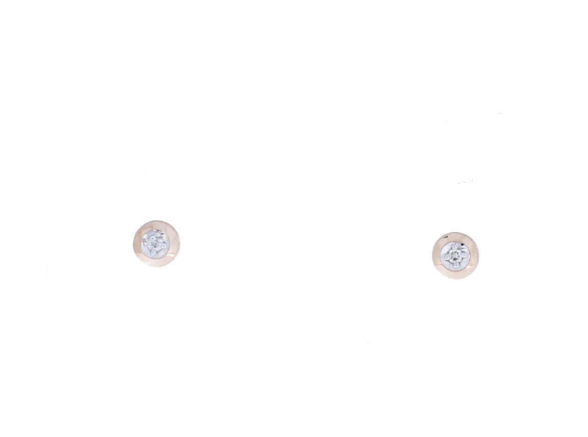 Small Round Diamond Stud