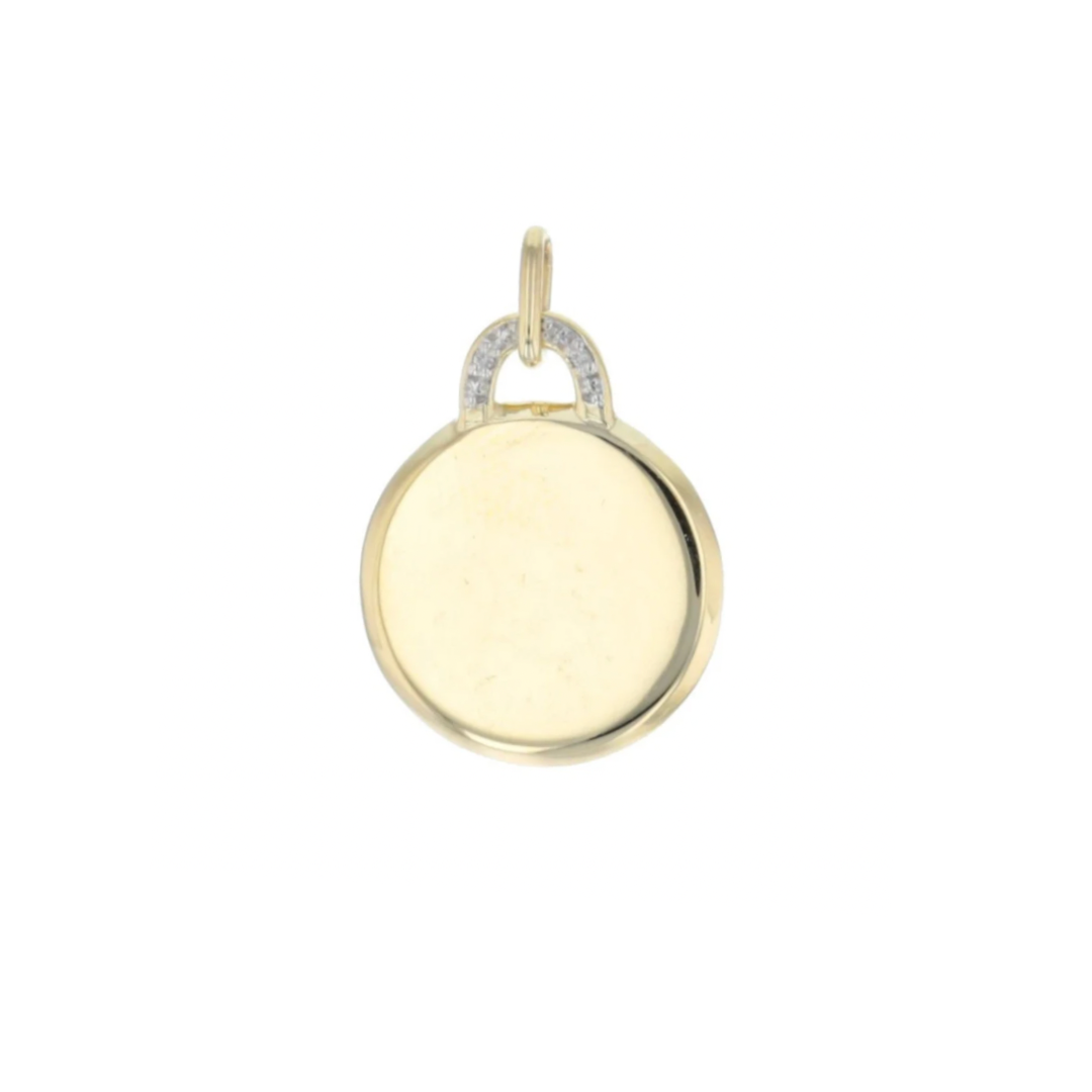 Engraved Circular Pendant